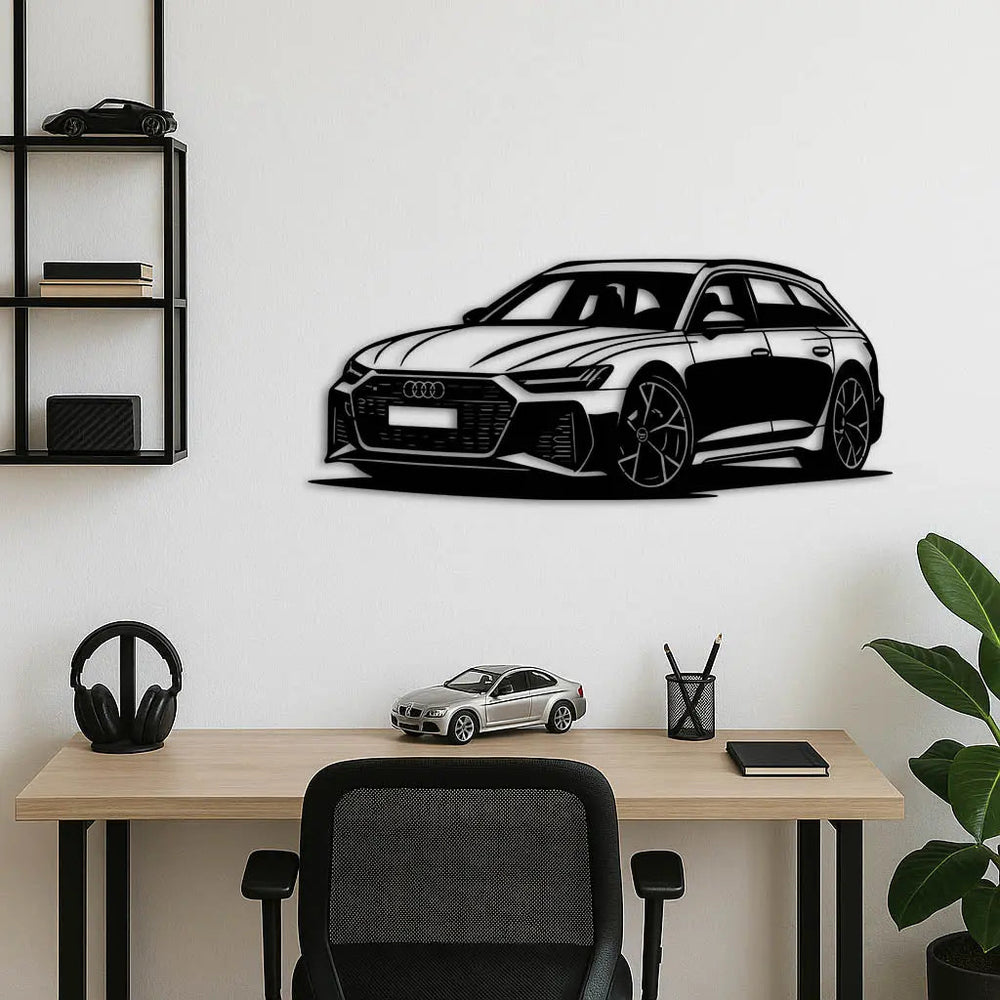 Audi RS6 Avant – Araba Metal Duvar Dekoru Laser Artique