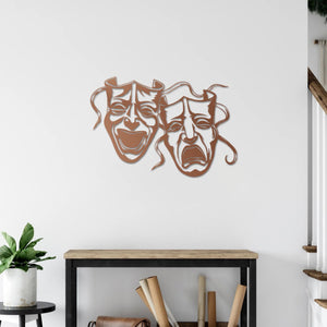 Mask of Art Metal Wall Decor | Abstract Decorative Wall Sculpture