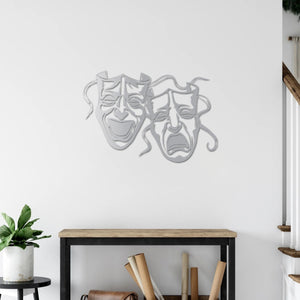 Mask of Art Metal Wall Decor | Abstract Decorative Wall Sculpture