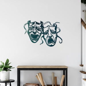 Mask of Art Metal Wall Decor | Abstract Decorative Wall Sculpture