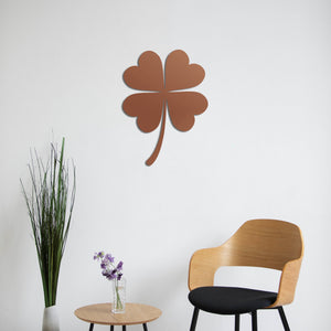 Symbol of Luck – Four-Leaf Clover Metal Wall Art