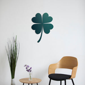 Symbol of Luck – Four-Leaf Clover Metal Wall Art