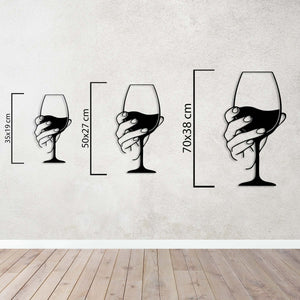 Glass of Indifference Metal Wall Art | Modern Decorative Sculpture