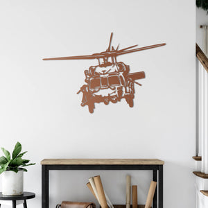 UH-60 Black Hawk Helikopter – Metal Duvar Dekoru