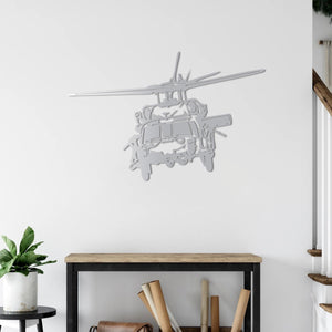 UH-60 Black Hawk Helikopter – Metal Duvar Dekoru