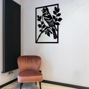 Nature's Song Bird Metal Wall Art | Decorative Wall Sculpture Decor