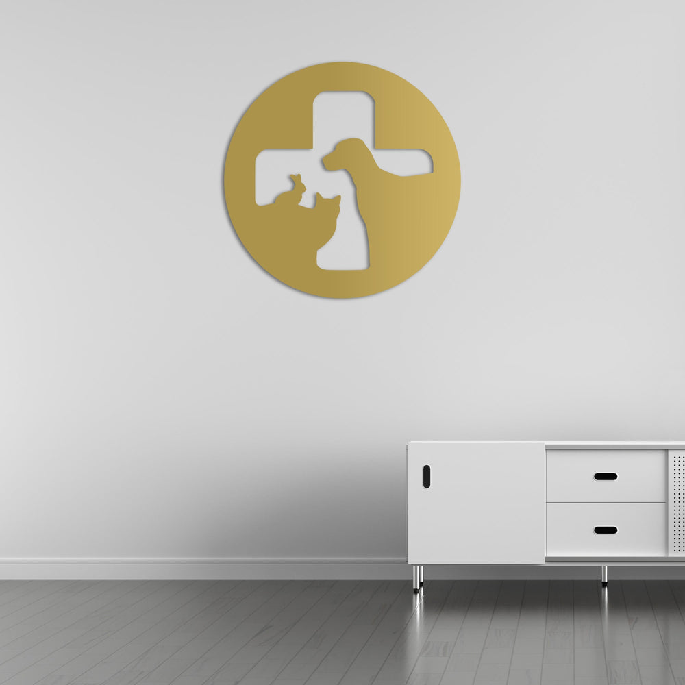 Best Friends on Watch Metal Wall Art | Animal Friendship Sculpture