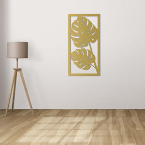 Tropical Serenity Metal Wall Art | Decorative Leaf Wall Sculpture