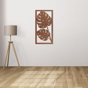 Tropical Serenity Metal Wall Art | Decorative Leaf Wall Sculpture