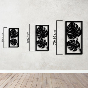 Tropical Serenity Metal Wall Art | Decorative Leaf Wall Sculpture