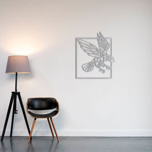 Symbol of Ascension Eagle Metal Wall Art | Majestic Wall Sculpture