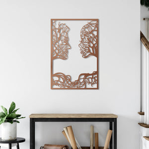 Reflecting Souls Metal Wall Art | Abstract Decorative Wall Sculpture