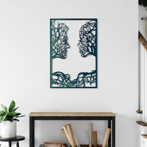 Reflecting Souls Metal Wall Art | Abstract Decorative Wall Sculpture