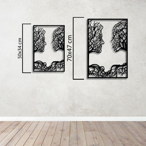 Reflecting Souls Metal Wall Art | Abstract Decorative Wall Sculpture