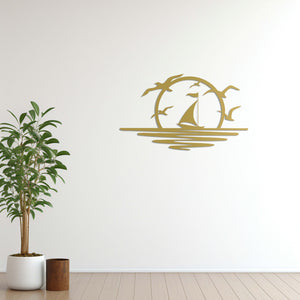Peace with the Wind Metal Wall Art | Relaxing Decorative Sculpture