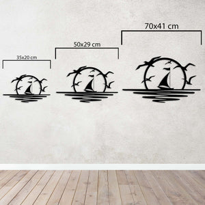 Peace with the Wind Metal Wall Art | Relaxing Decorative Sculpture