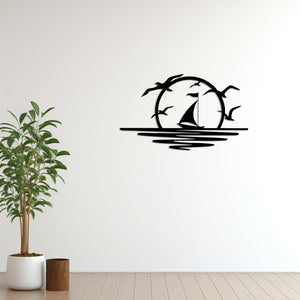 Peace with the Wind Metal Wall Art | Relaxing Decorative Sculpture