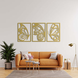 Elegant Wings Butterfly Metal Wall Art | Decorative Wall Sculpture