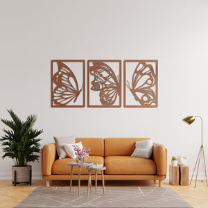 Elegant Wings Butterfly Metal Wall Art | Decorative Wall Sculpture