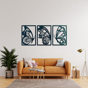 Elegant Wings Butterfly Metal Wall Art | Decorative Wall Sculpture