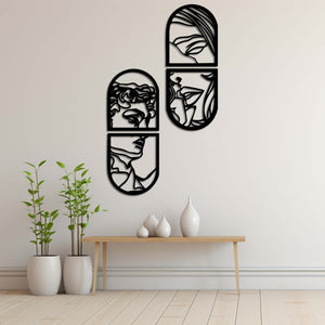 Window of Love Metal Wall Art | Romantic Decorative Wall Decor