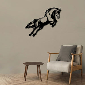 Free Spirit Horse Metal Wall Art | Decorative Animal Wall Sculpture