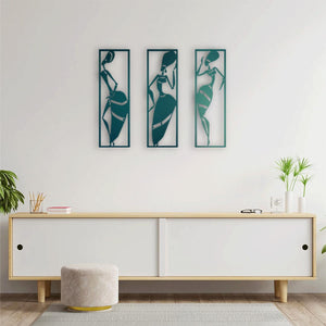 Rhythm of the Soul: African Women Metal Wall Art | Ethnic Home Decor