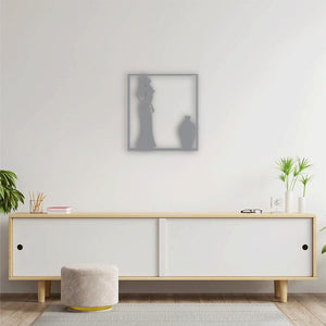 Silent Pride Metal Wall Art | Majestic Animal Decorative Sculpture