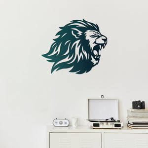 Symbol of Nobility Lion Metal Wall Art | Majestic Wall Sculpture Decor