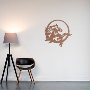 Noble Horse Metal Wall Art | Elegant Animal Decorative Wall Sculpture