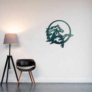 Noble Horse Metal Wall Art | Elegant Animal Decorative Wall Sculpture