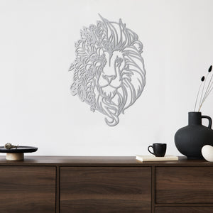 Spirit of the Lion Metal Wall Art | Majestic Animal Wall Sculpture