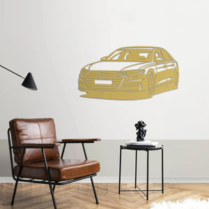 Audi A8 – Araba Metal Duvar Dekoru Laser Artique