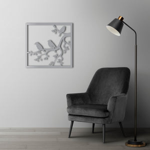 Melody of Spring Birds Metal Wall Art | Decorative Wall Sculpture