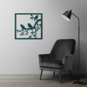 Melody of Spring Birds Metal Wall Art | Decorative Wall Sculpture
