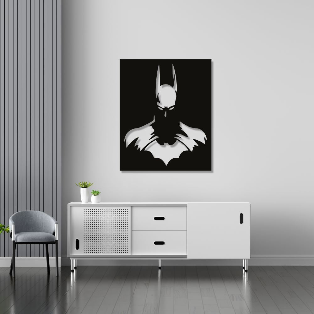 Batman superhero metal wall art decor for game rooms and bedrooms