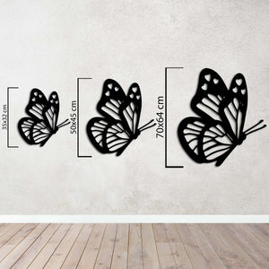 Wings of Elegance Butterfly Metal Wall Art | Decorative Sculpture