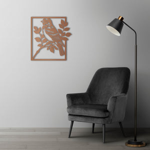Nature's Song Bird Metal Wall Art | Decorative Wall Sculpture Decor