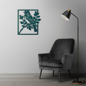 Nature's Song Bird Metal Wall Art | Decorative Wall Sculpture Decor