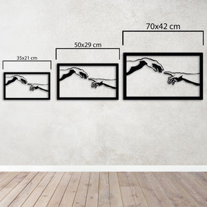 The Creation Touch Metal Wall Art | Artistic Decorative Sculpture