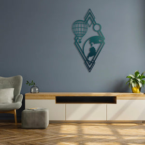 Journey to the Sky Metal Wall Art | Decorative Airplane Sculpture