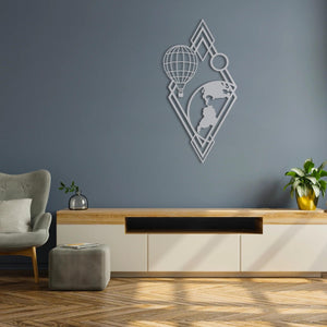 Journey to the Sky Metal Wall Art | Decorative Airplane Sculpture