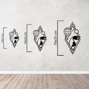 Journey to the Sky Metal Wall Art | Decorative Airplane Sculpture