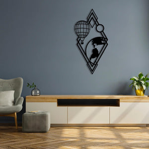 Journey to the Sky Metal Wall Art | Decorative Airplane Sculpture