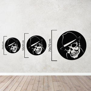 Mystic Skull Metal Wall Art | Decorative Gothic Wall Sculpture Decor