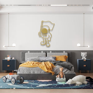 Galaxy Conqueror Metal Wall Art | Cosmic Decorative Sculpture