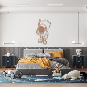 Galaxy Conqueror Metal Wall Art | Cosmic Decorative Sculpture