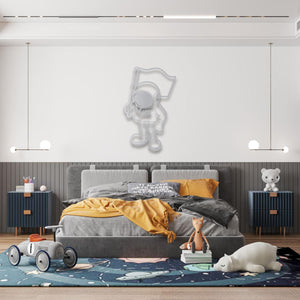 Galaxy Conqueror Metal Wall Art | Cosmic Decorative Sculpture