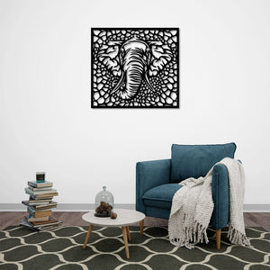 Elephant "African Heritage" Metal Wall Art | Decorative Wall Sculpture
