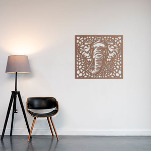 Elephant "African Heritage" Metal Wall Art | Decorative Wall Sculpture